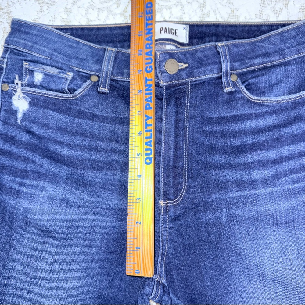 Paige Hoxton High Rise women’s Distressed Skinny Ankle Jeans Size 31 - Picture 6 of 14